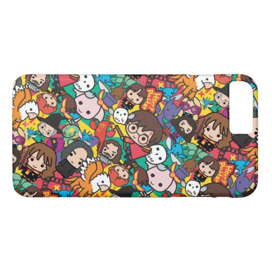 Cartoon Harry Potter Character Toss Pattern Case-Mate iPhone Case (Achterkant (Horizontaal))