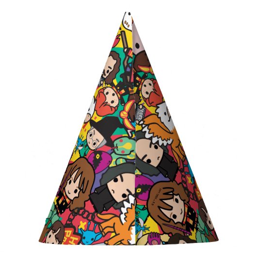 Cartoon Harry Potter Character Toss Pattern Feesthoedjes (Achterkant)