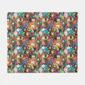 Cartoon Harry Potter Character Toss Pattern Fleece Deken (Voorkant (Horizontaal))