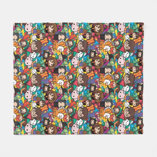 Cartoon Harry Potter Character Toss Pattern Fleece Deken (Voorkant (Horizontaal))