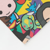 Cartoon Harry Potter Character Toss Pattern Fleece Deken (Hoek)