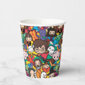 Cartoon Harry Potter Character Toss Pattern Papieren Bekers (Links)