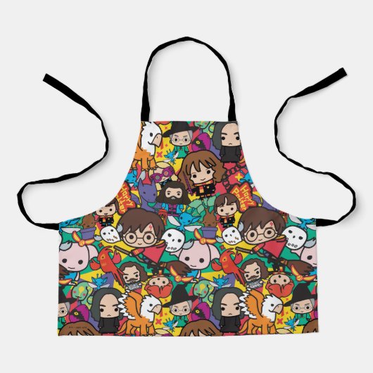 Cartoon Harry Potter Character Toss Pattern Schort (Voorkant)