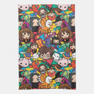 Cartoon Harry Potter Character Toss Pattern Theedoek