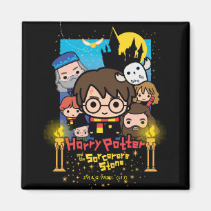 Cartoon Harry Potter en de Sorcerers Stone Magneet