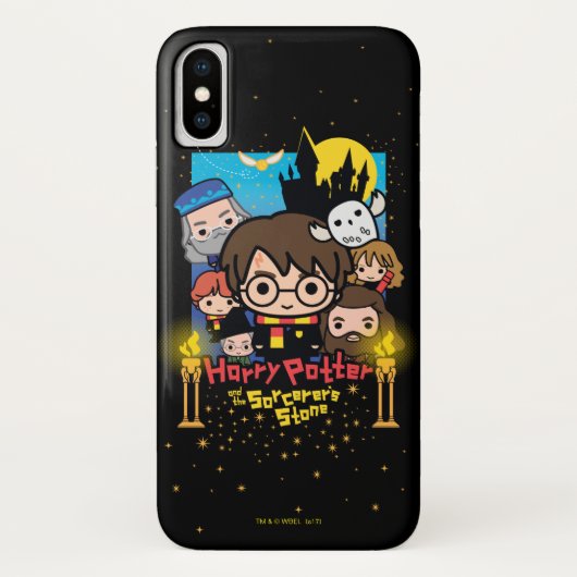 Cartoon Harry Potter en de Steen der Wijzen Case-Mate iPhone Case (Achterkant)