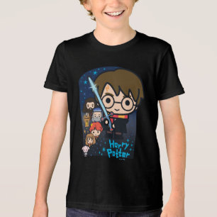 Cartoon Harry Potter Kamer der Geheimen Grafiek Tri-Blend Shirt
