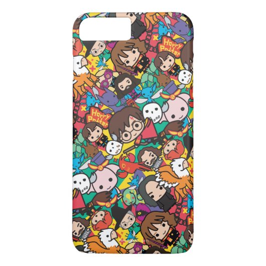 Cartoon Harry Potter Karakter Gooi Patroon Case-Mate iPhone Case (Achterkant)