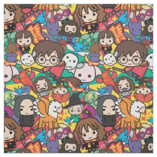 Cartoon Harry Potter Karakter Worp Patroon Stof