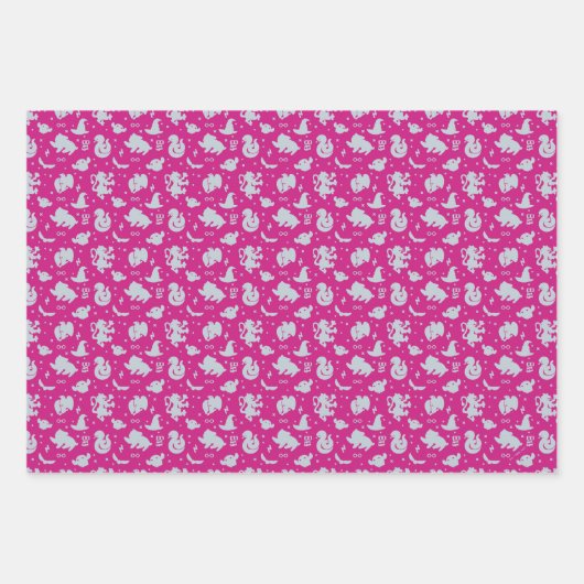 Cartoon Harry Potter Magic Icons Toss Pattern Inpakpapier Vel (Voorkant 2)