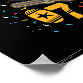 Cartoon Harry Potter Quidditch Jager Poster (Hoek)