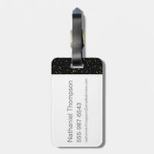 Cartoon Harry Potter Quidditch Seeker Bagagelabel (Achterkant verticaal)