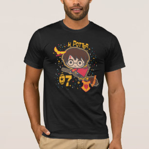 Cartoon Harry Potter Quidditch Seeker T-shirt