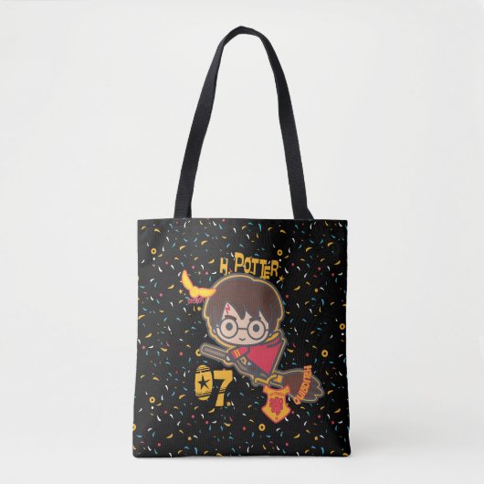 Cartoon Harry Potter Quidditch Seeker Tote Bag (Voorkant)