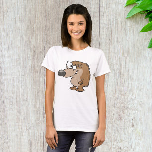 Cartoon Hedegel Brown Animal T-Shirt