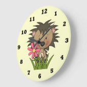 Cartoon Hedegel kinder muurklok Grote Klok (Hoek)