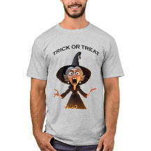 Cartoon heks "Trick or treat"