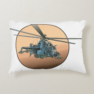 Cartoon helikopter accent kussen