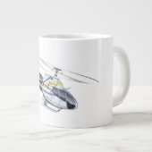 Cartoon Helikopter Extra Grote Beker (Voorkant rechts)