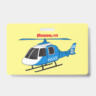Cartoon helikopter helikopter helikopter van de po badge