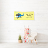 Cartoon helikopter helikopter helikopter van de po spandoek (Insitu)