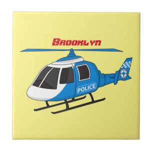 Cartoon helikopter helikopter helikopter van de po tegeltje