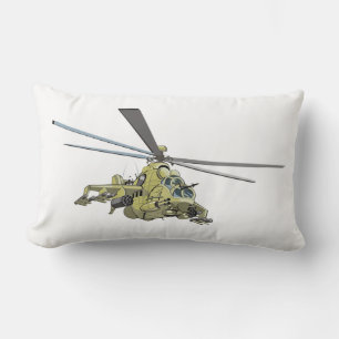 Cartoon Helikopter "Hind" Kussen