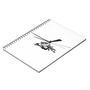 Cartoon Helikopter "Hind" Notitieboek