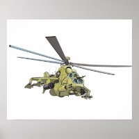 Cartoon Helikopter "Hind"