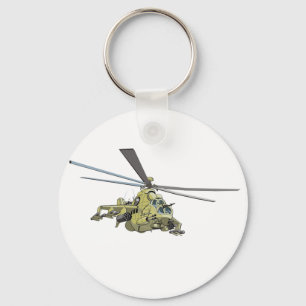 Cartoon Helikopter "Hind" Sleutelhanger