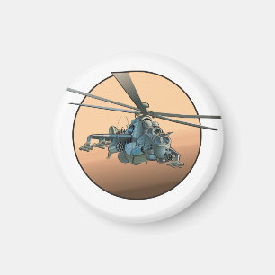 Cartoon helikopter magneet