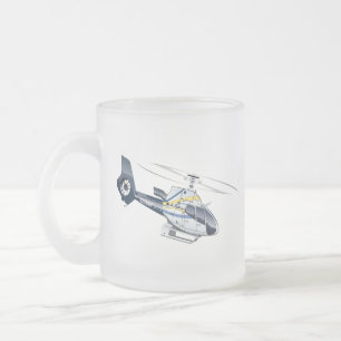 Cartoon Helikopter Matglas Koffiemok