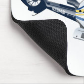 Cartoon Helikopter Muismat (Hoek)