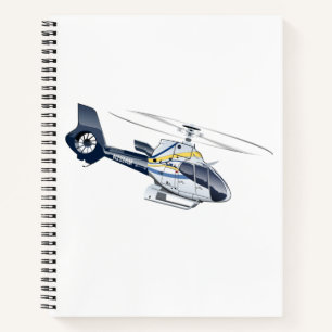 Cartoon Helikopter Notitieboek