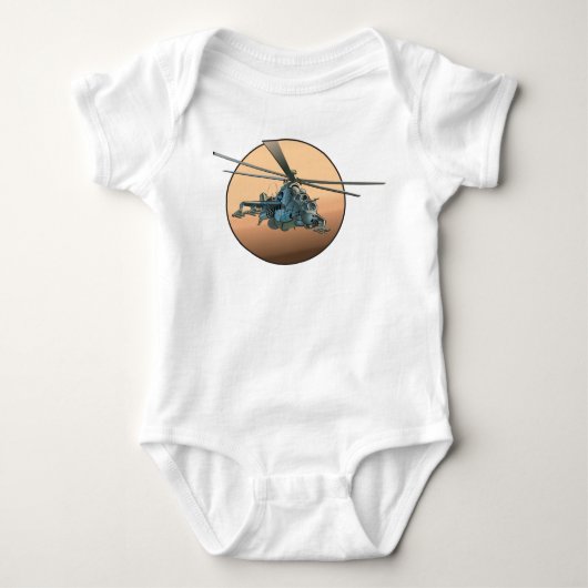 Cartoon helikopter romper (Voorkant)