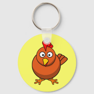 Cartoon Hen Chicken Sleutelhanger