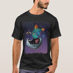 Cartoon hengelaarvis t-shirt