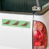 Cartoon Hermitlijster Bumpersticker (Op Truck)