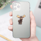 Cartoon hertenillustratie sticker (Telefoon)