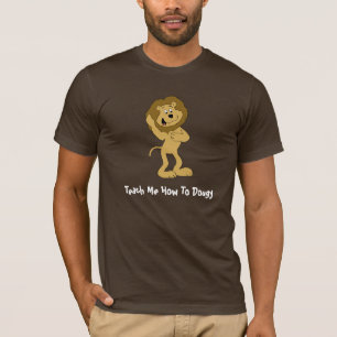 Cartoon Hip Hop Lion doet de Dougie T-shirt