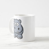 Cartoon Hippo Koffiemok (Voorkant links)