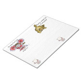 Cartoon Hoera voor dubbel Notitieblok (Schuin)