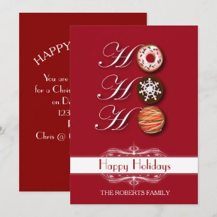 Cartoon HoHoHo Kerstkoekjes Happy Holiday Kaart