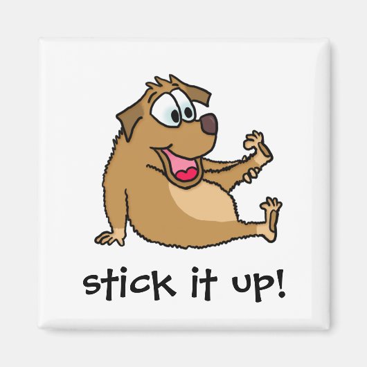 Cartoon hond magneet (Voorkant)