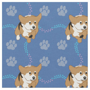 Cartoon honden - Pembroke Welsh Corgi v3 Stof