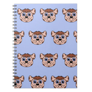 Cartoon-hondenkop Notitieboek