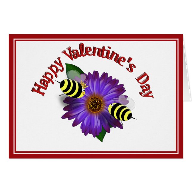 Cartoon Honey Abeilles Réunion sur les fleurs viol (Devant horizontal)