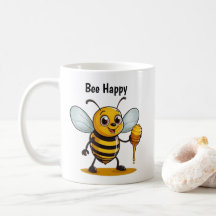 Cartoon Honey Bee gepersonaliseerd