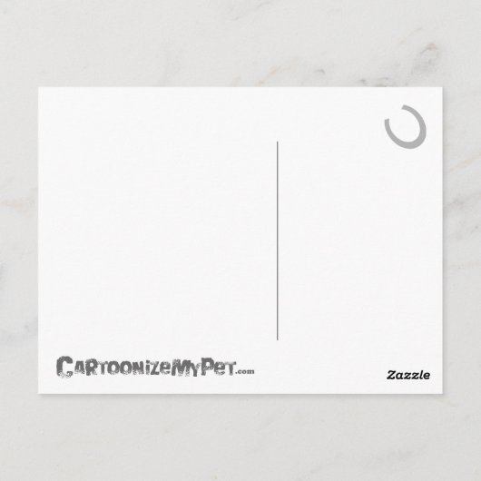 Cartoon Horse Briefkaart (Achterkant)