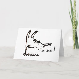 Cartoon Horse ¡Felicidades! Congratulations Card Kaart